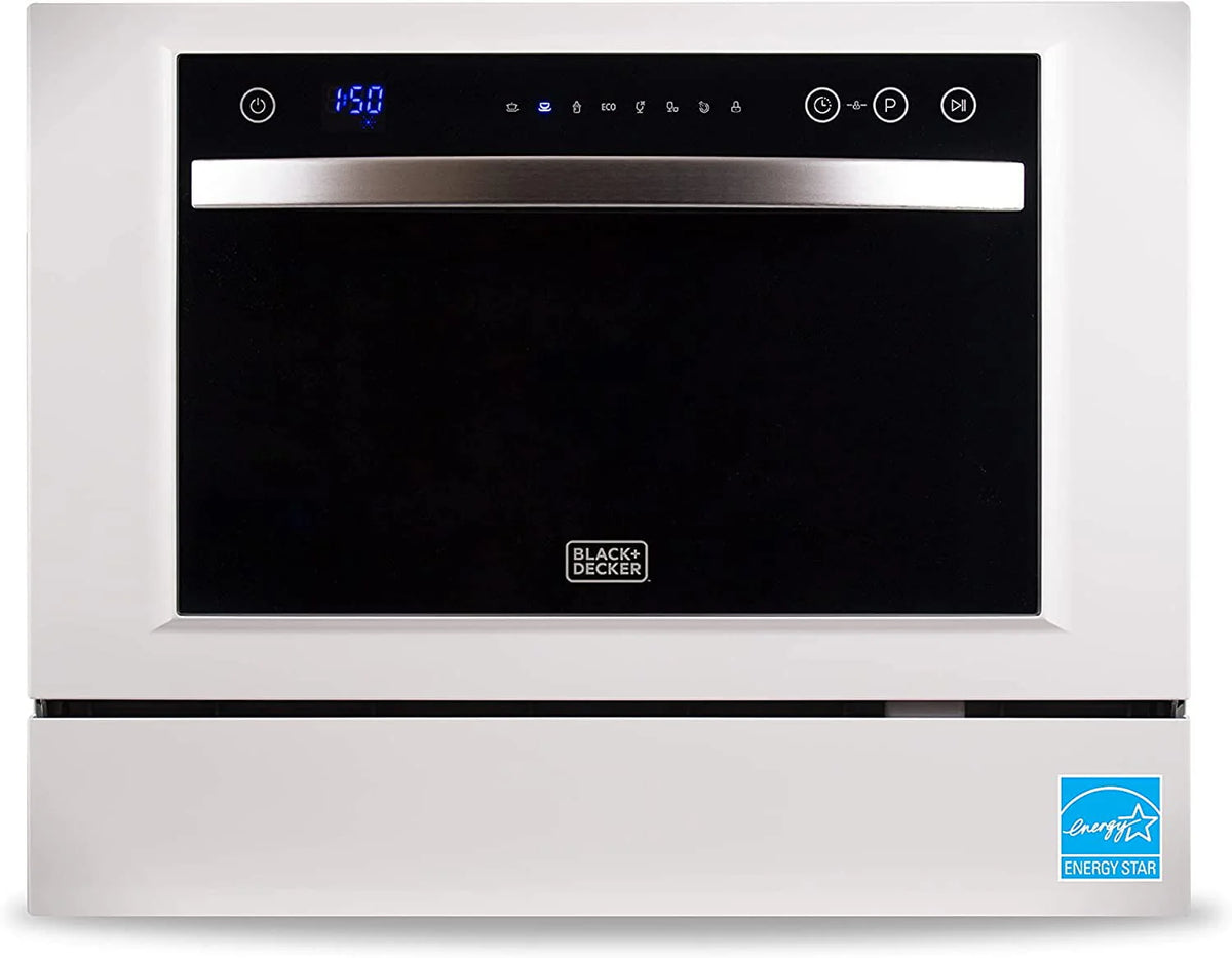 Compact Countertop Dishwasher, 6 Place Settings, White Z346855
