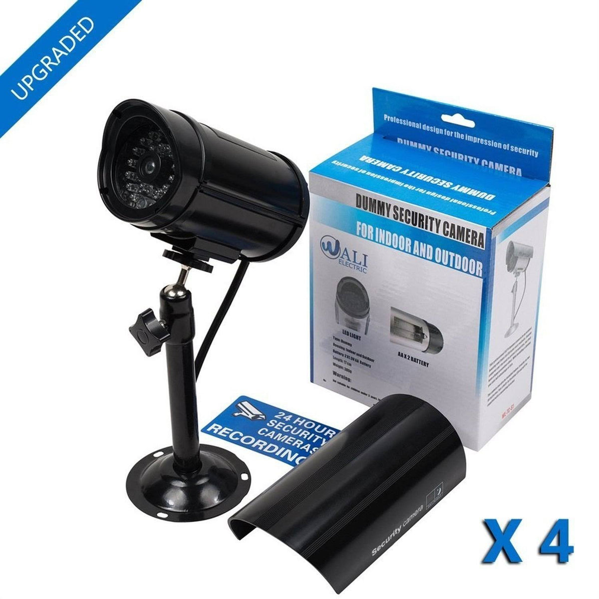 Dome Camera with LED Light and Warning Sticker V525907