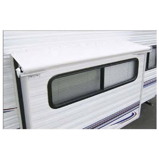 White Slideout Cover Bracket & Hardware F102