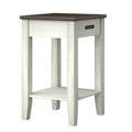 Two-Tone Side Table with USB Charging W15768