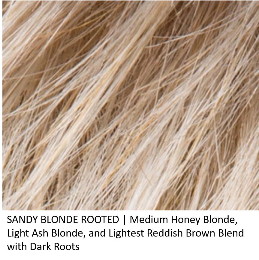 Synthetic Lace Front Wig Mono Part Pearl Blonde Rooted W193047