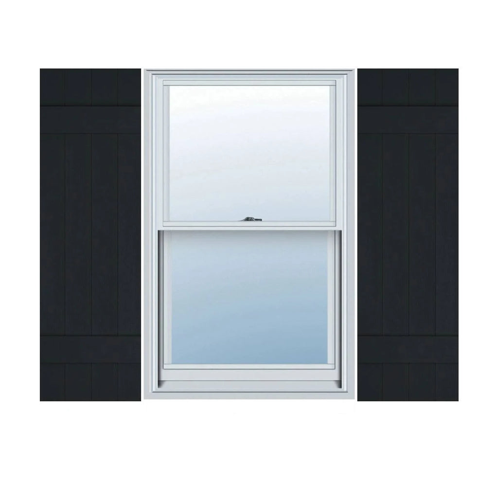 Vinyl Board-n-Batten Shutters, Per Pair G125