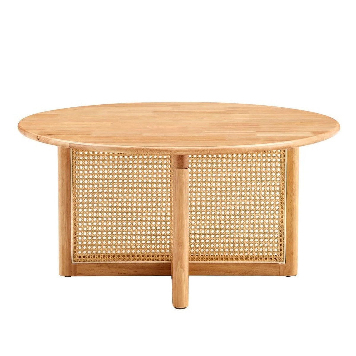 Natural Wood Rattan Coffee Table C439