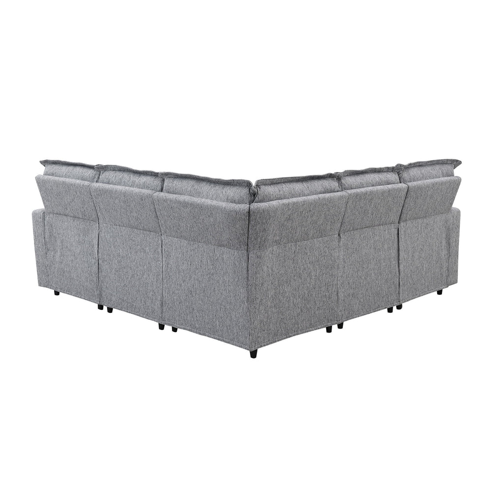 Gray Power Recliner Sofa Set L6016
