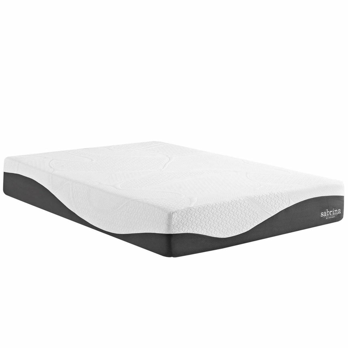 White Full Size 12inch Memory Foam Mattress W2375