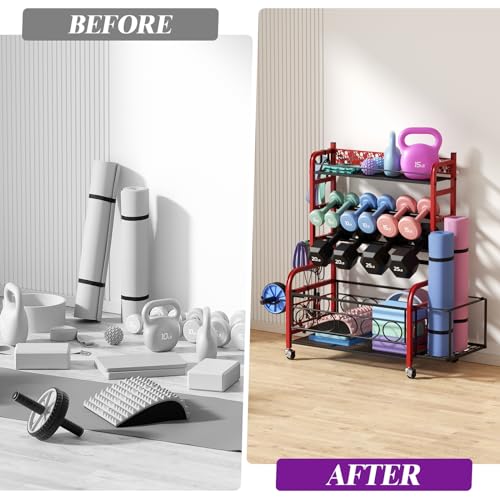Dumbbell Rack with Wheels O6979