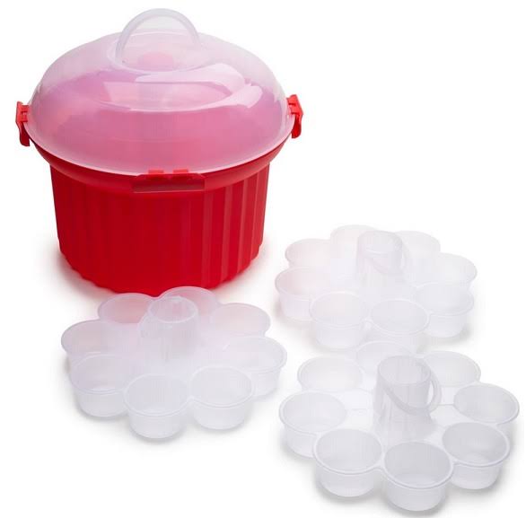 Red Cupcake Carousel C61215