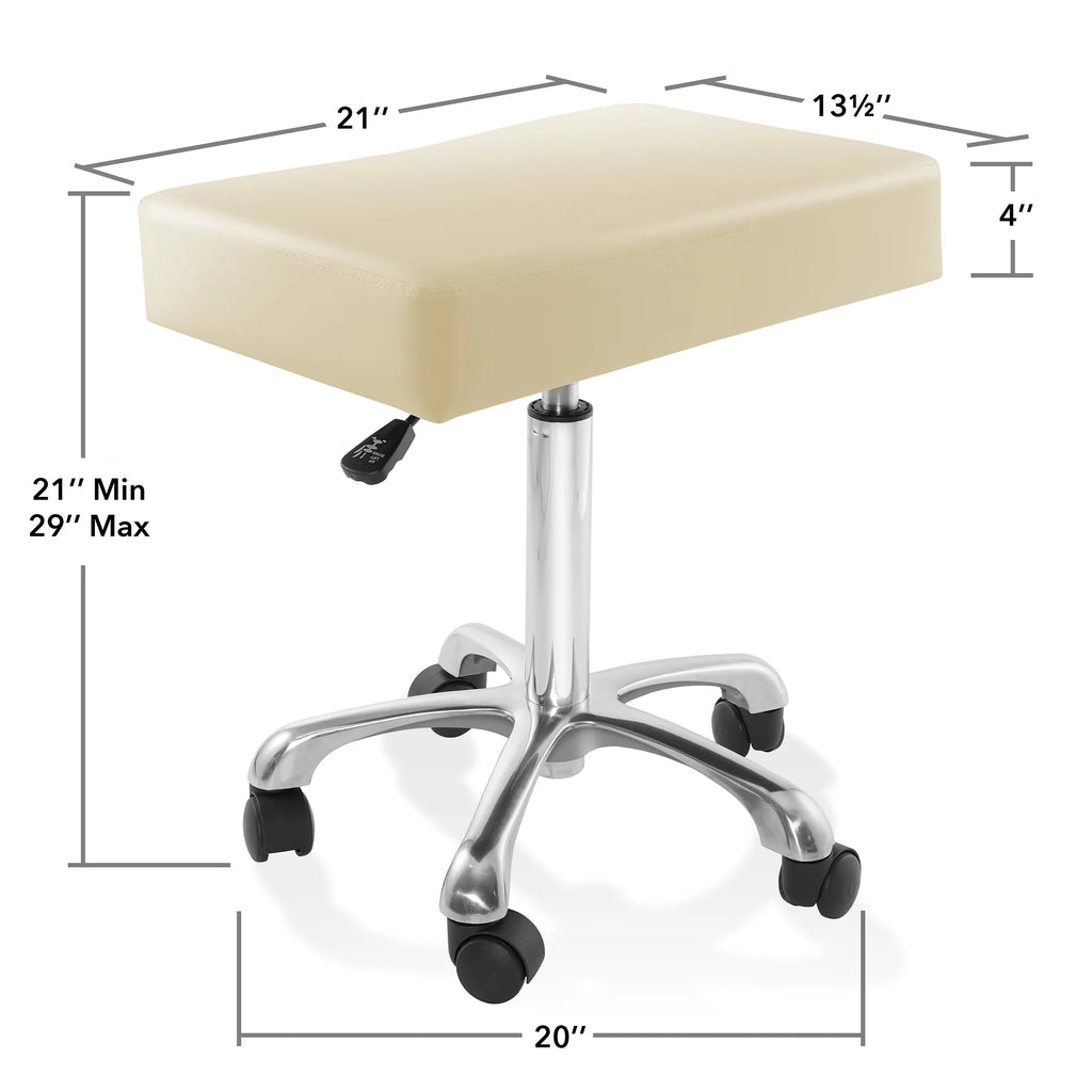 Hydraulic Rolling Salon Stool with Large Seat J758352