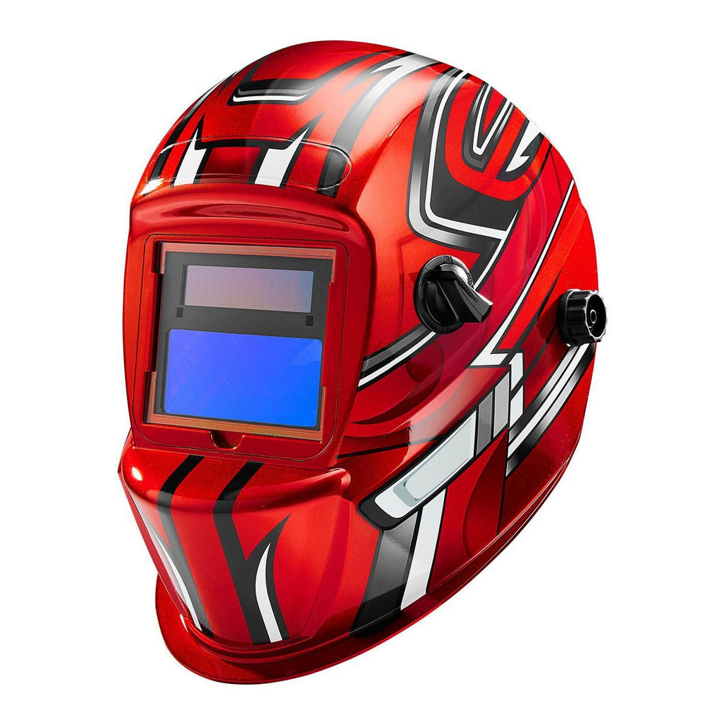 Red Auto-Darkening Welding Helmet D258378