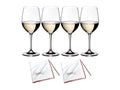 Vinum Viognier and Chardonnay Glass Set of 4 with Two Polishing Cloths J140008