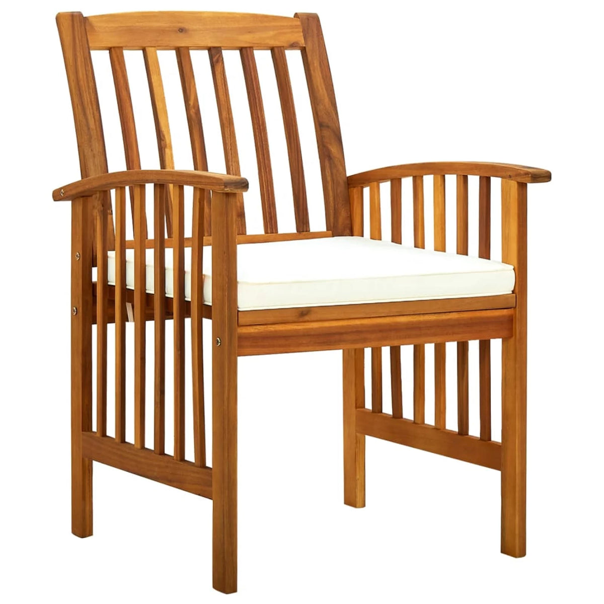 Garden Dining Chairs 2 pcs Solid Acacia Wood L1979