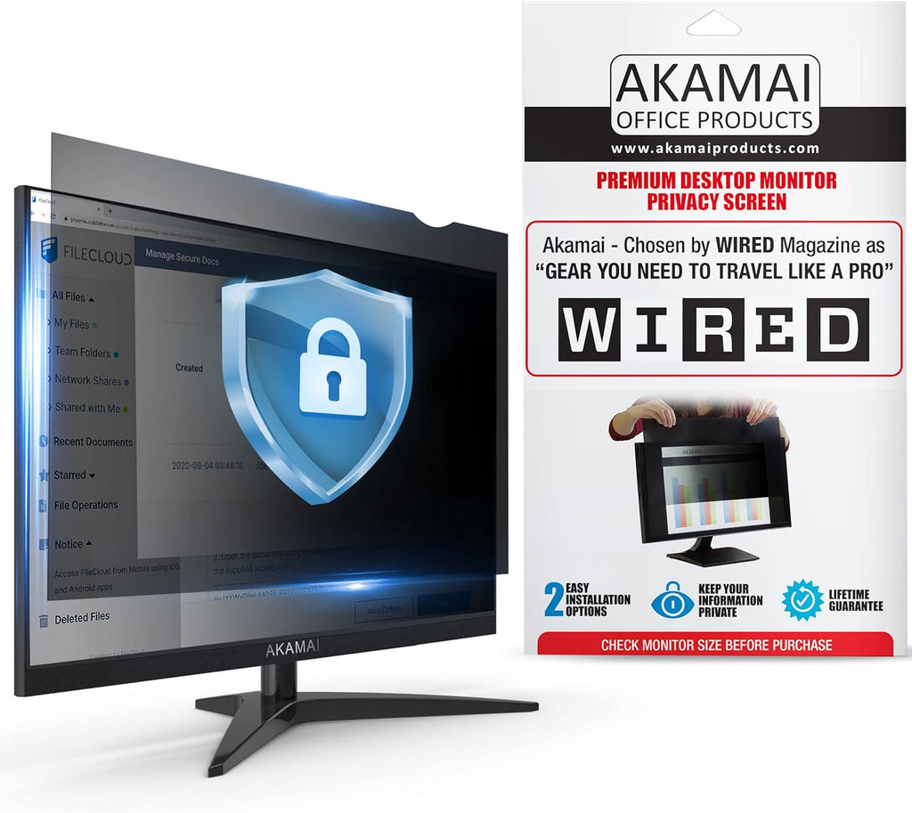 Black 24 inch Computer Privacy Screen (16:9) Pack of 2 Z215228