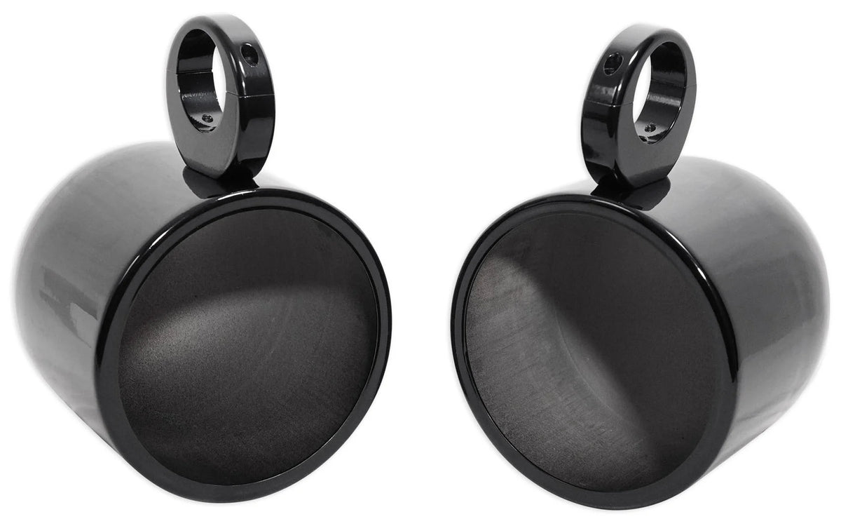 8" Black Aluminum Wakeboard Tower Speaker Pods with Covers H777962