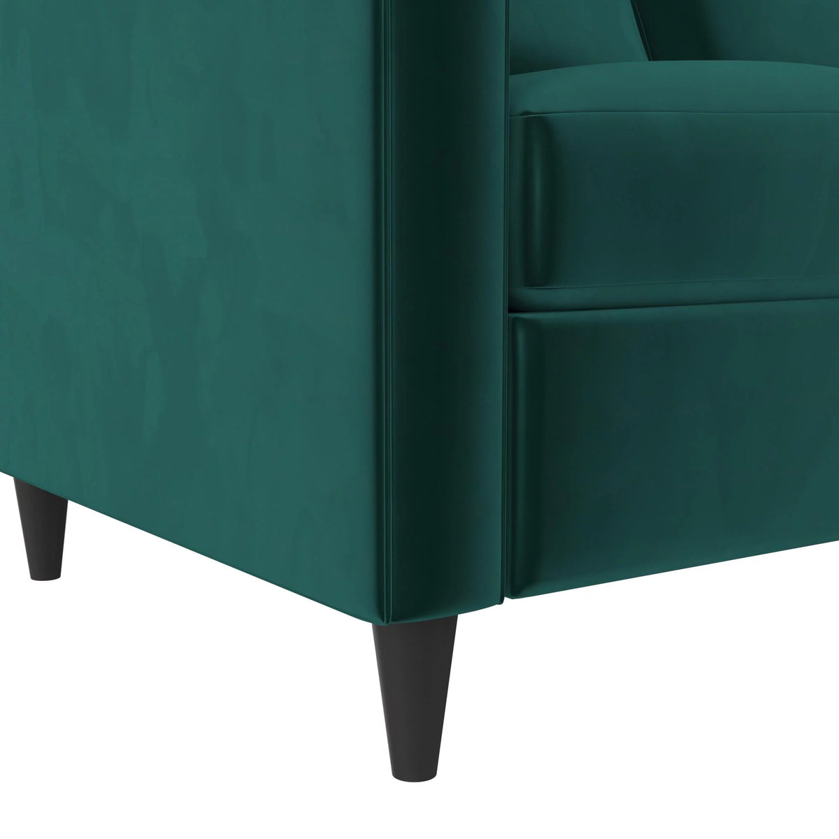 Green Velvet Reversible Sectional Sofa P339