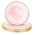Round 13" Blush Pink Glass Charger Plates Set of 4 S64662