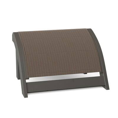 Textured Graphite Tweed Ottoman O12987