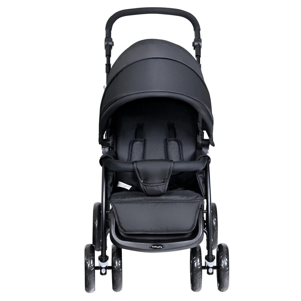 Foldable Lightweight Double Stroller Black J424