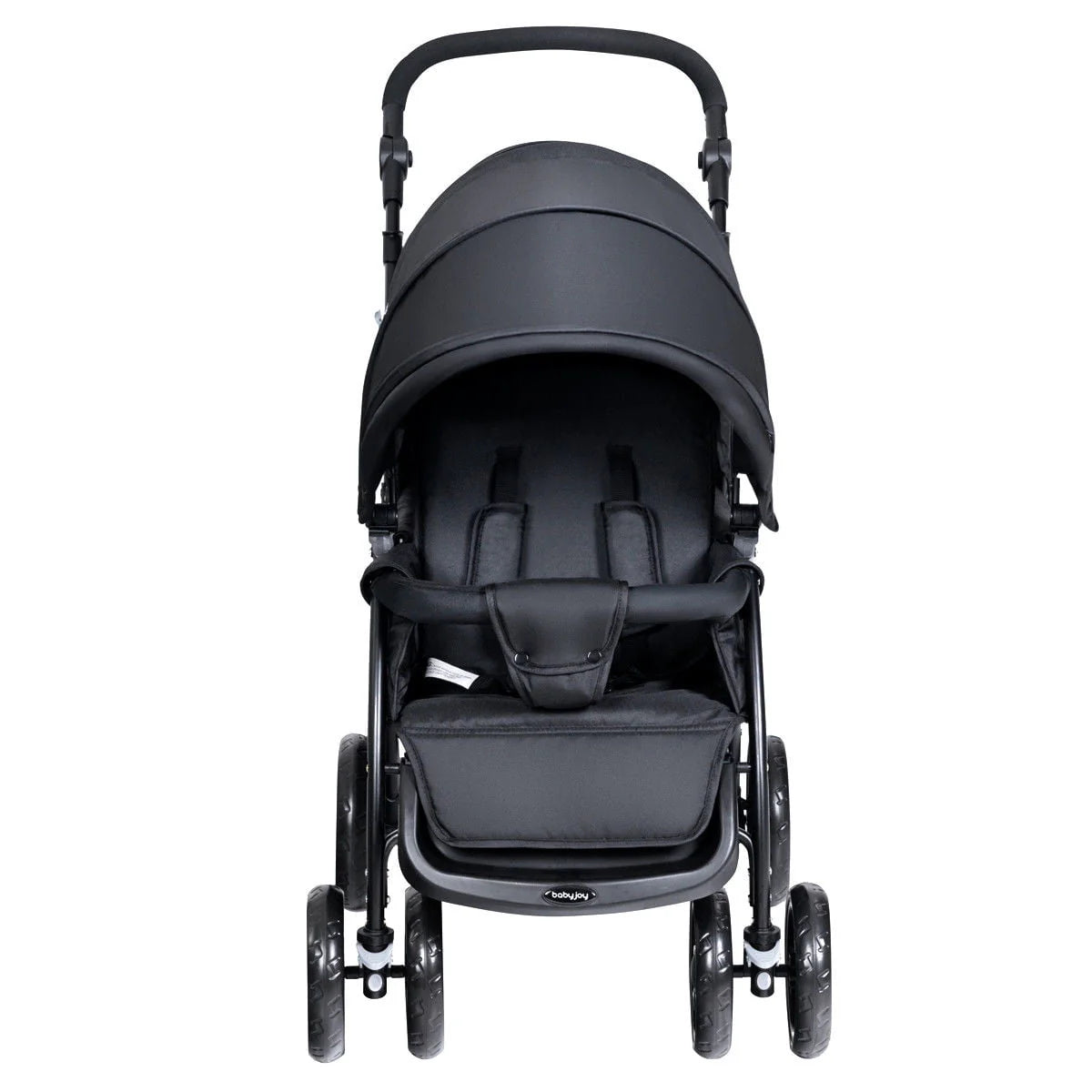 Foldable Lightweight Double Stroller Black J424