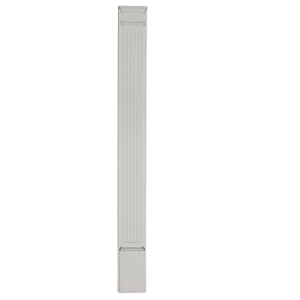 Fluted Pilaster with Attached Plinth R666327