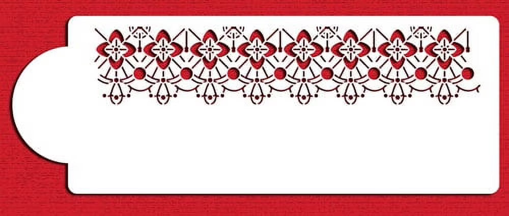 Victorian Crochet Tier 1 Cake Stencil J507